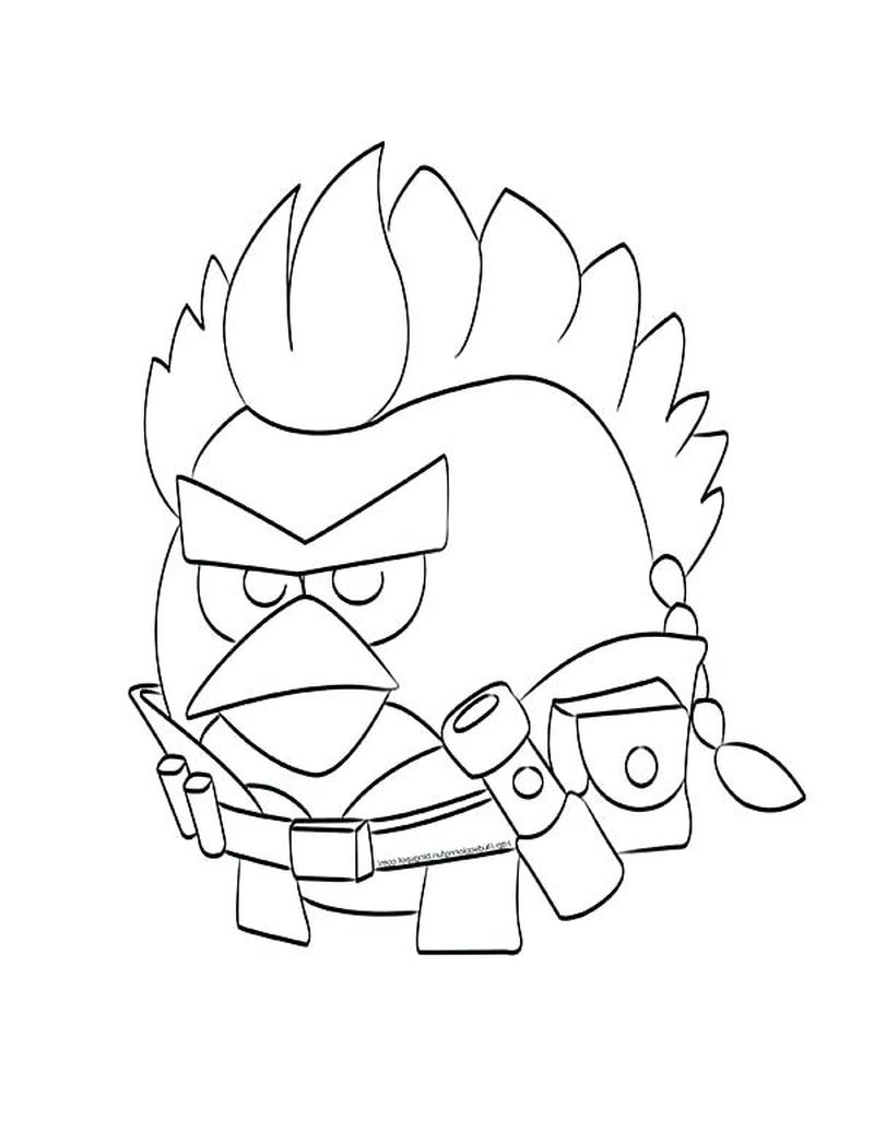 Angry Birds Seasons Coloring Pages