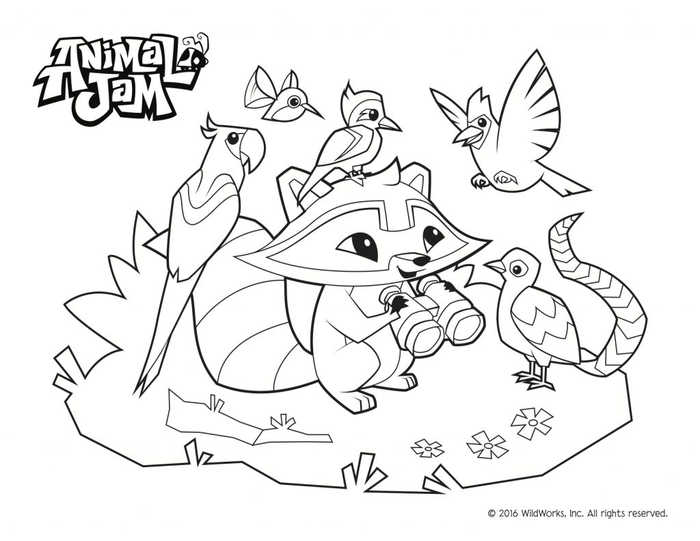Animal Jam Coloring Pages Free Coloring Page To Print