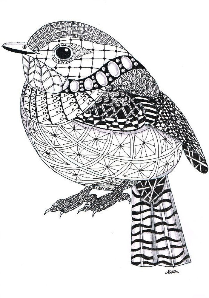 Printable Zentangle Coloring Pages PDF - Coloringfolder.com