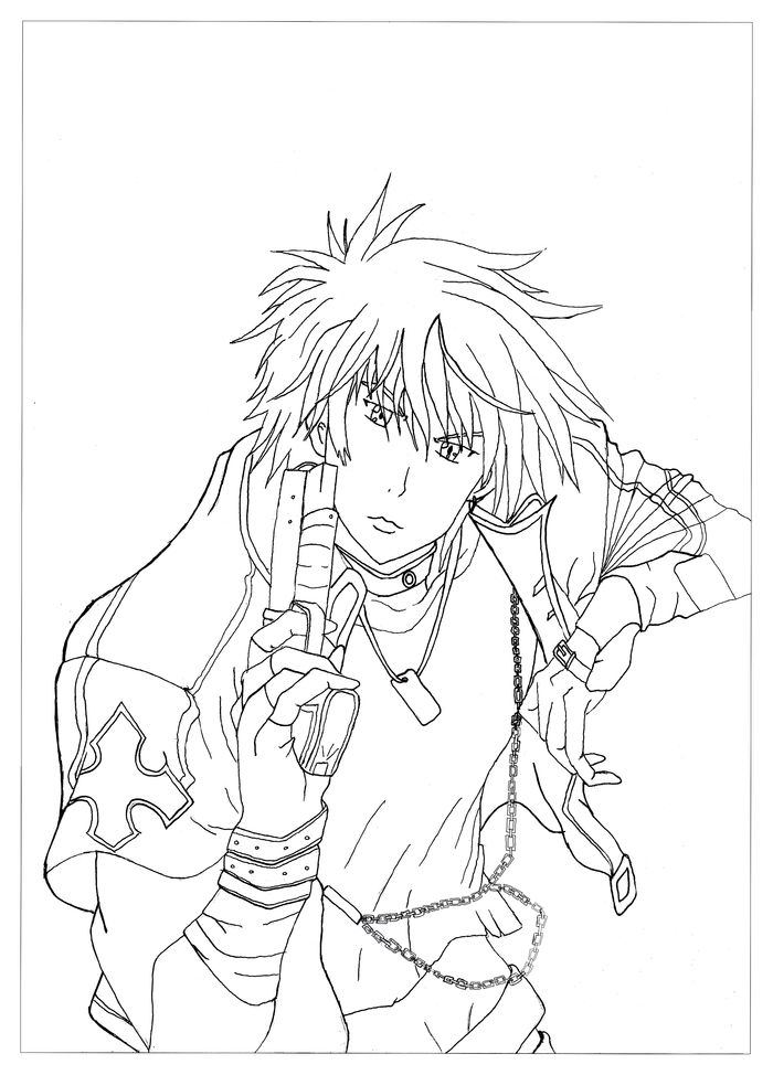 Anime Coloring Pages Cute