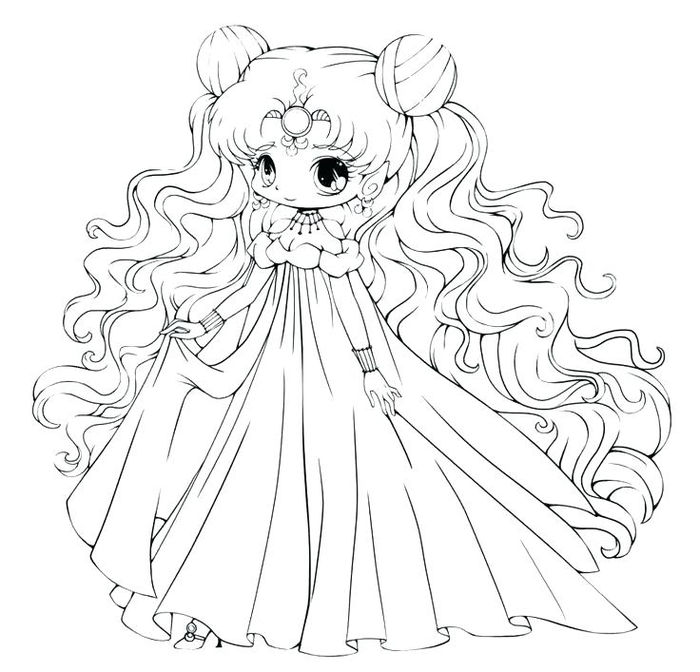 Anime Girl Coloring Pages