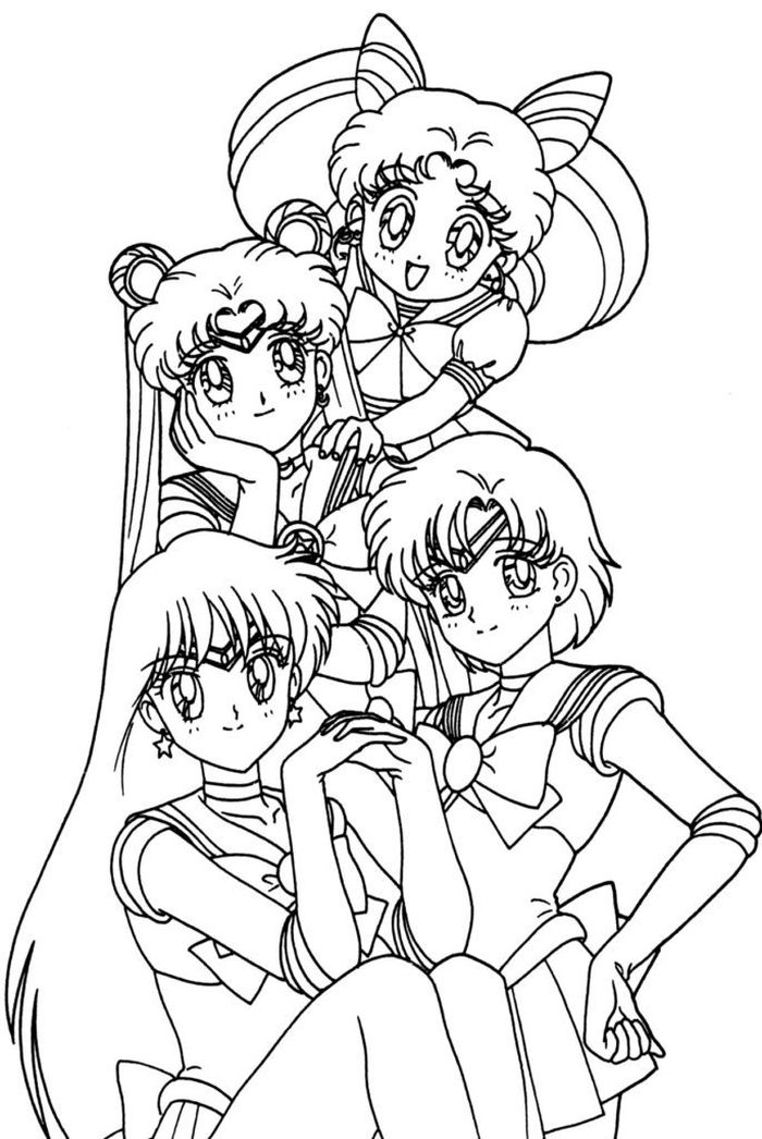 Anime Girls Coloring Pages