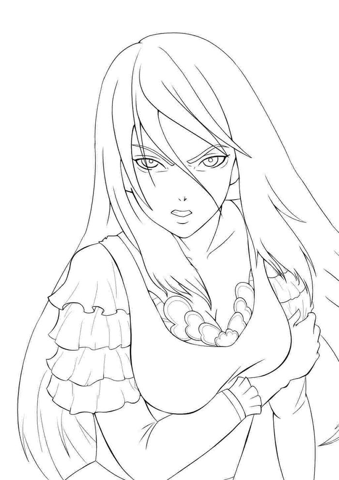 Anime People Coloring Pages
