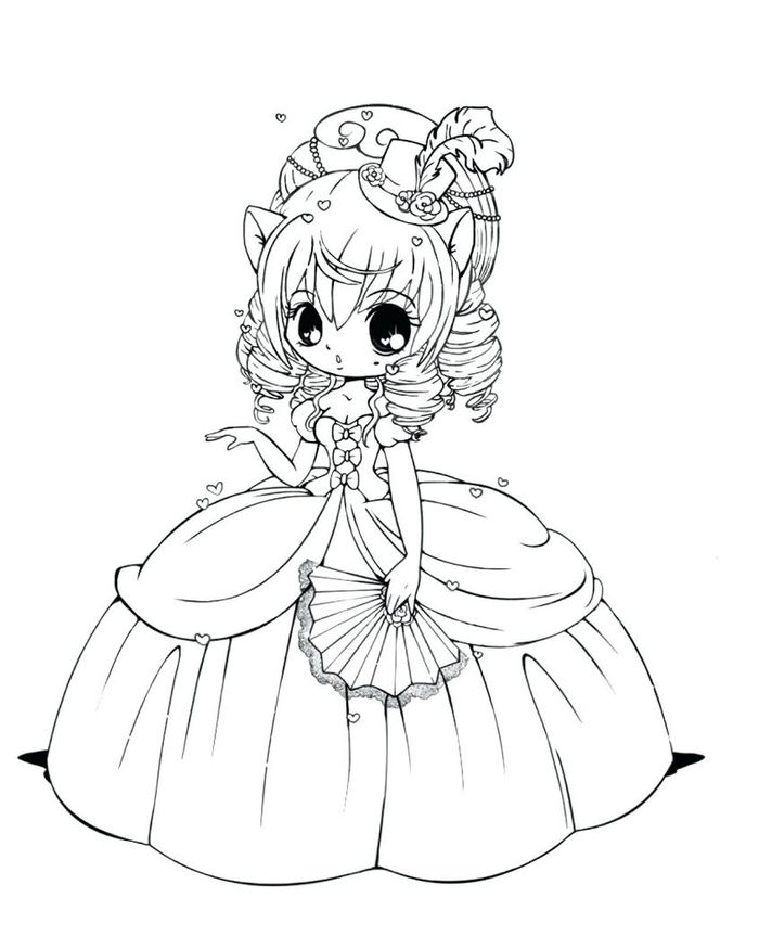 Anime Princess Coloring Pages