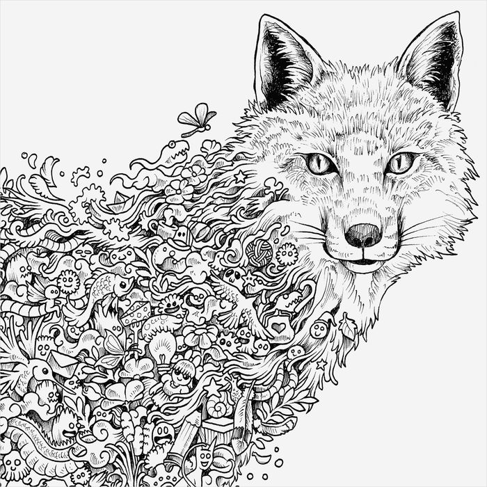 Anime Wolf Coloring Pages