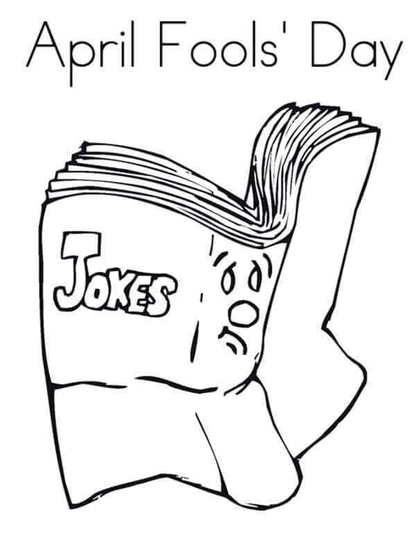 April Fools Day Coloring Sheets