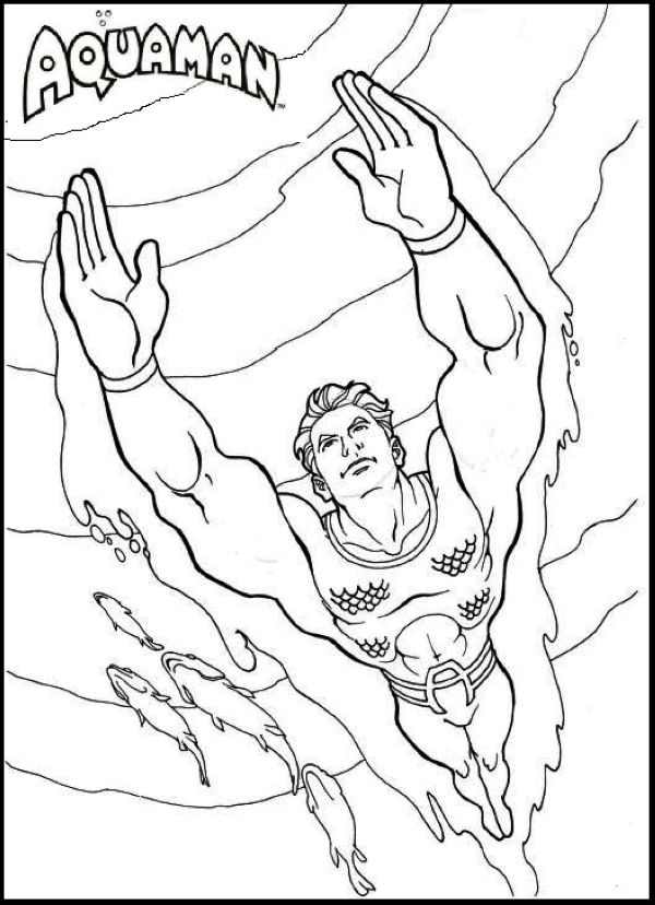 Aquaman Coloring Pages Printable