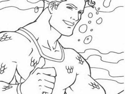 Aquaman Superhero Coloring Pages