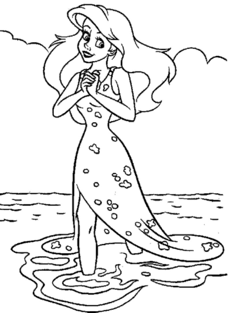 ursula little mermaid coloring pages