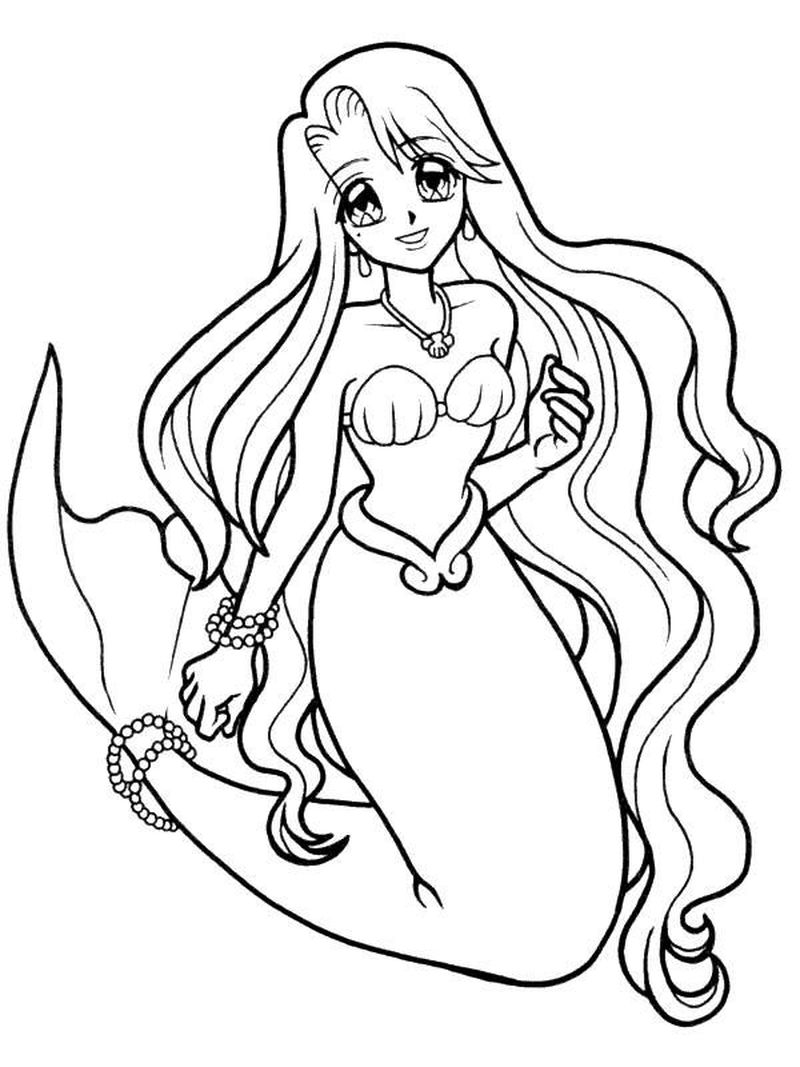 Ariel Coloring Pages 1