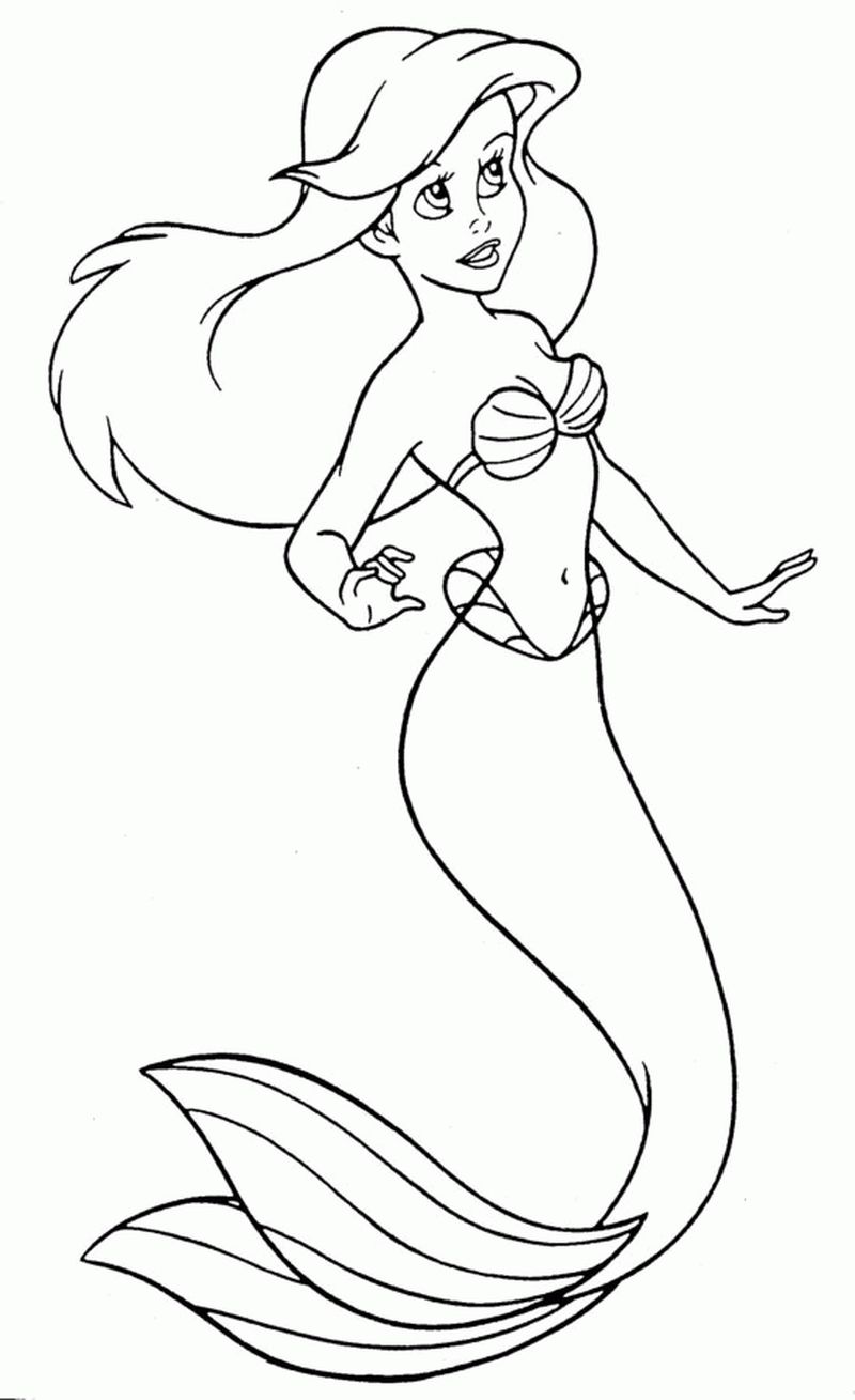 Ariel Coloring Pages Free To Print
