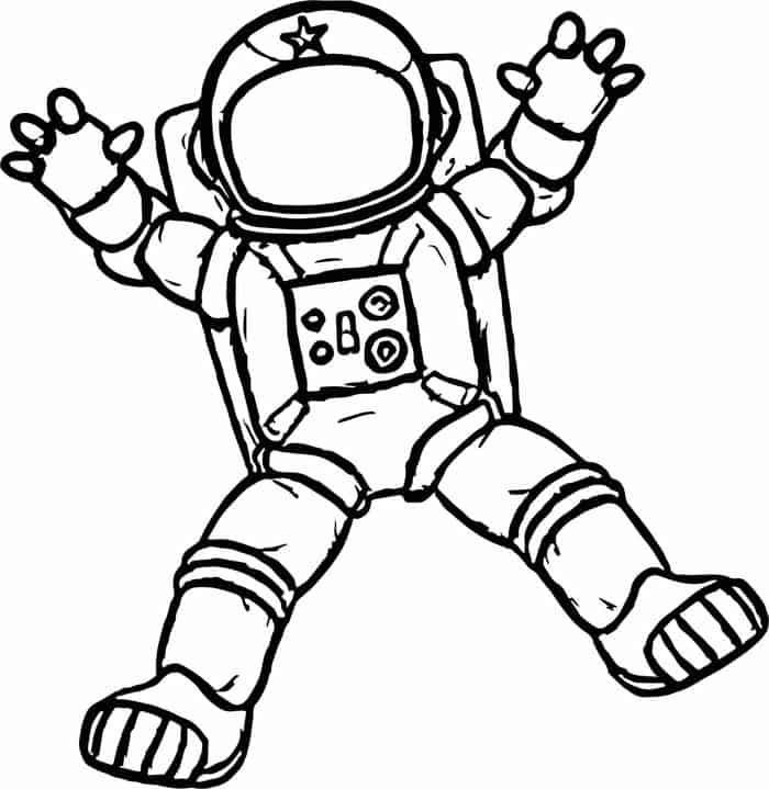Astronaut Coloring Pages No Face