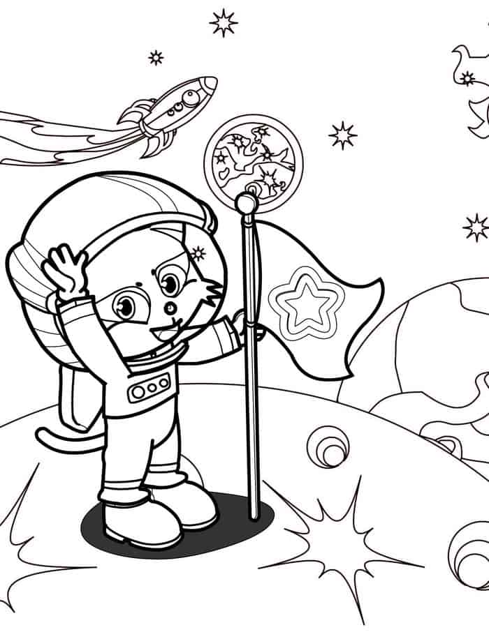 Astronaut Coloring Pages