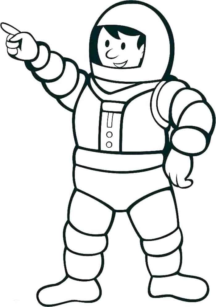 Astronaut Printable Coloring Pages