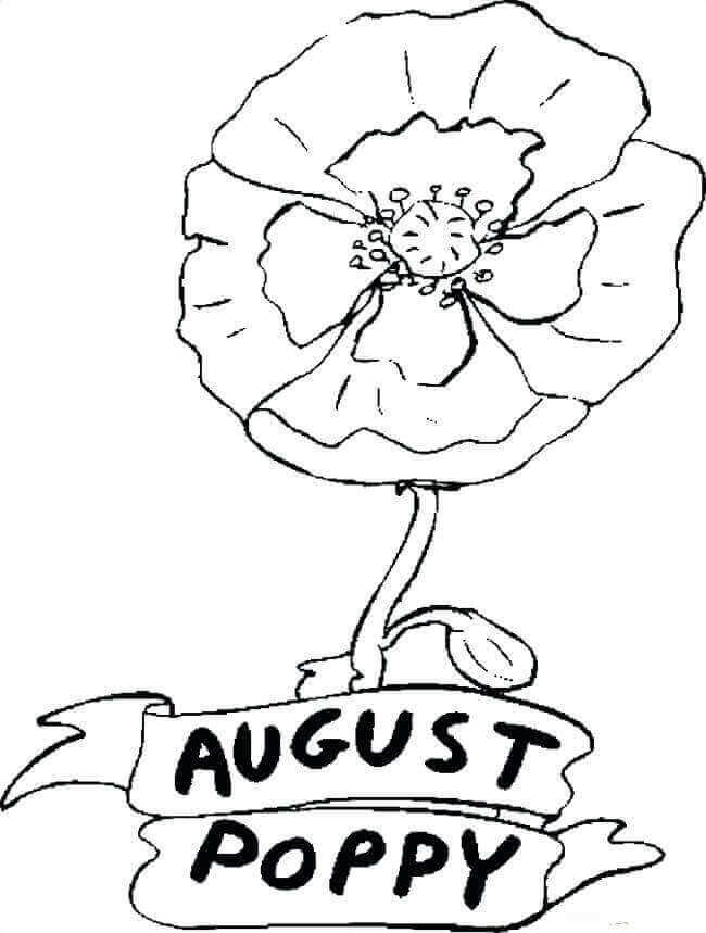 August Month Coloring Pages