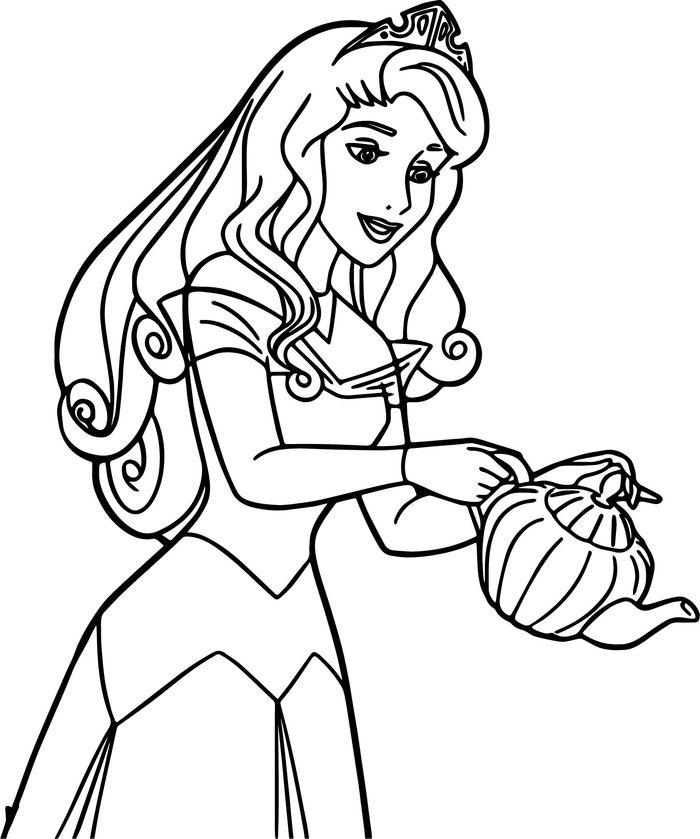 Aurora Coloring Pages Free