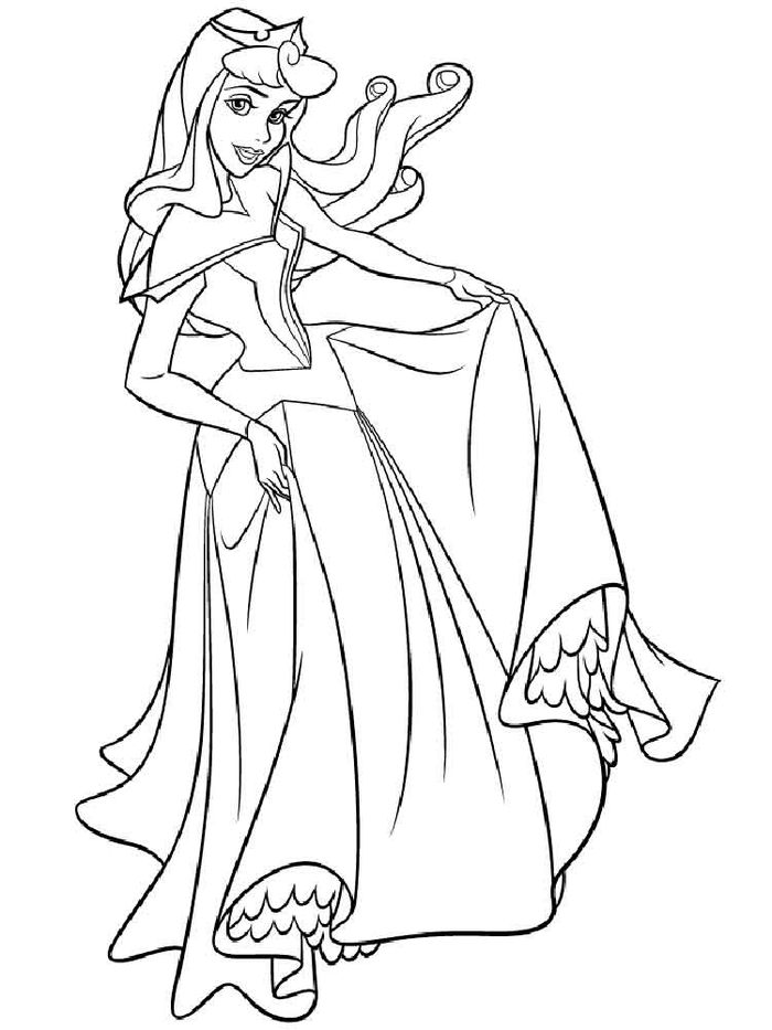 Aurora Disney Princess Coloring Pages