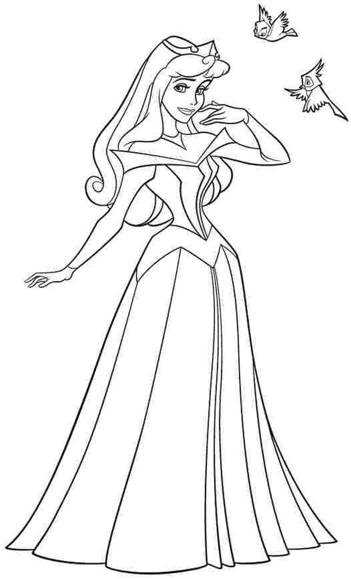 Aurora Sleeping Beauty Coloring Pages