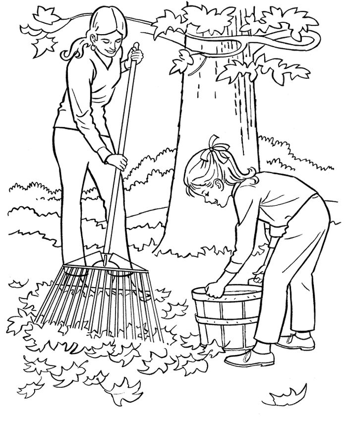Autumn Tree Coloring Pages