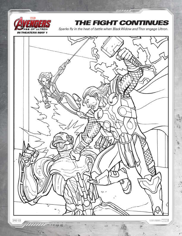 Avengers Coloring Pages Free Printables
