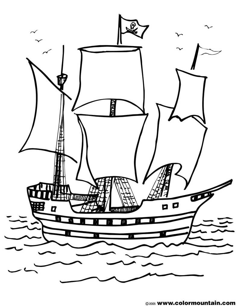 Awesome Boat Coloring Pages Free