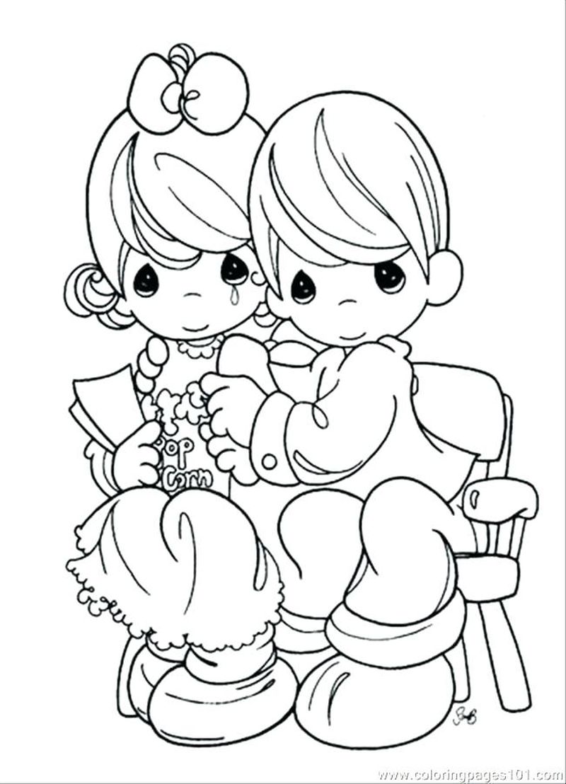 Baby Precious Moments Coloring Pages