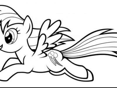 Baby Rainbow Dash Coloring Pages