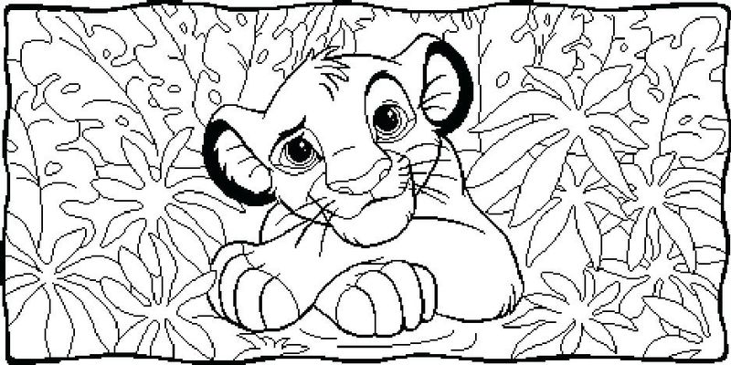 Baby Simba Lion King Coloring Pages