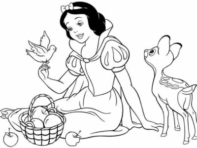 Baby Snow White Coloring Pages