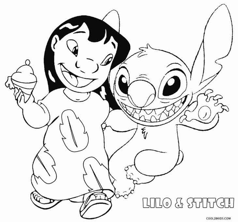 Baby Stitch Coloring Pages