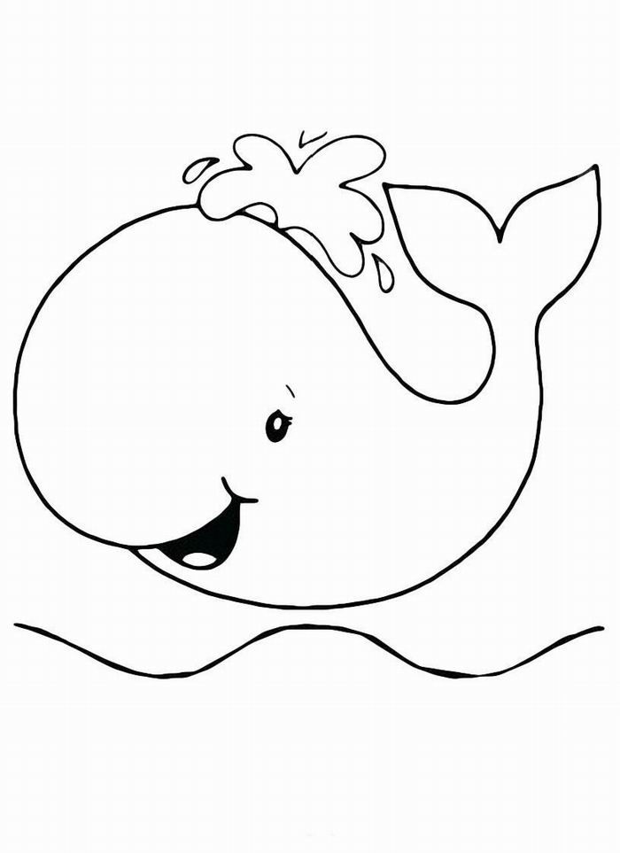 Baby Whale Coloring Pages