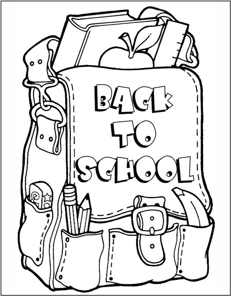 Back To School Coloring Pages Pdf