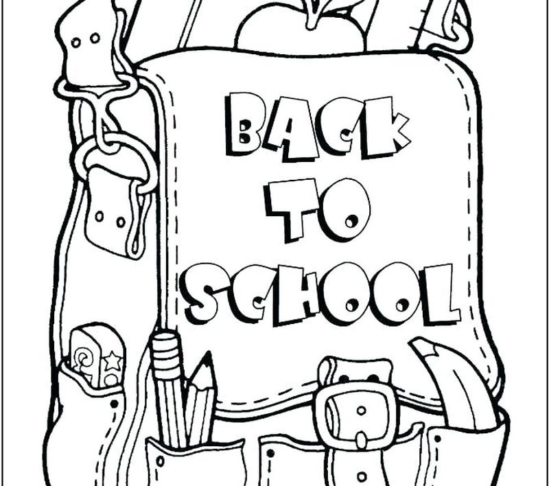 Back To School Printable Coloring Pages