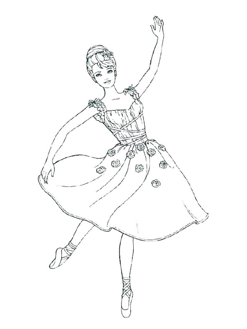 Ballerina Bear Coloring Pages