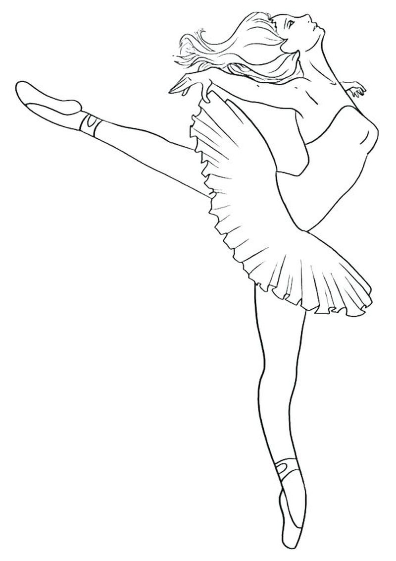 Cute Ballerina Coloring Pages PDF Ideas - Coloringfolder.com