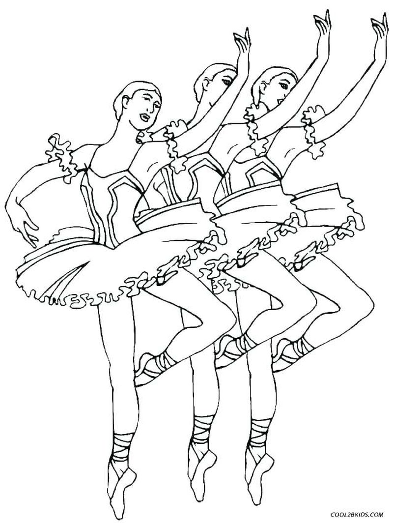 Ballerina Coloring Pages For Girls