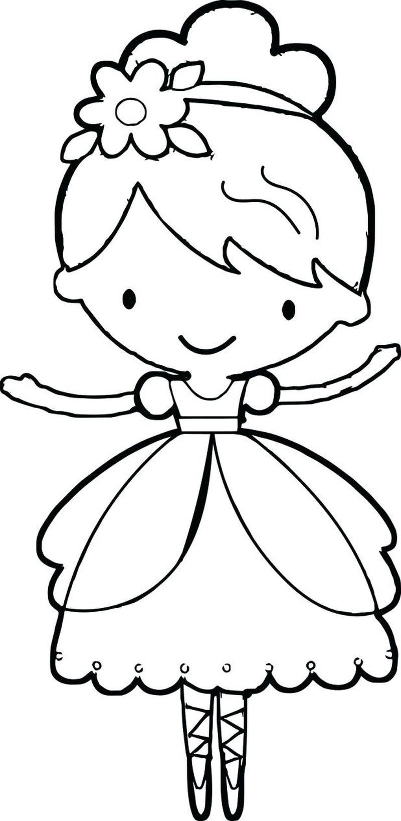 Ballerina Coloring Pages For Kids