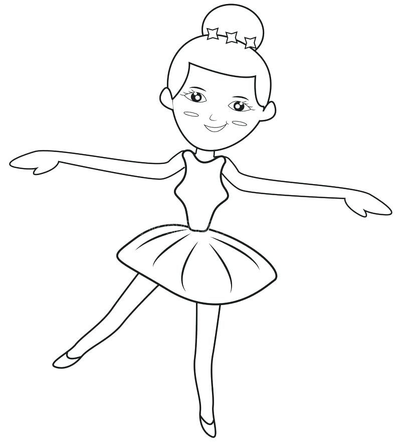 Ballerina Coloring Pages For Little Girls