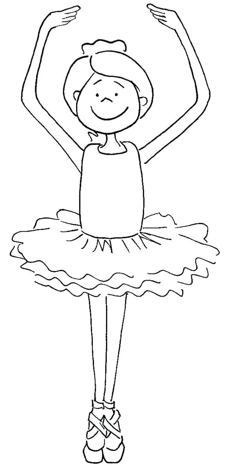 Ballerina Coloring Pages Free Printable