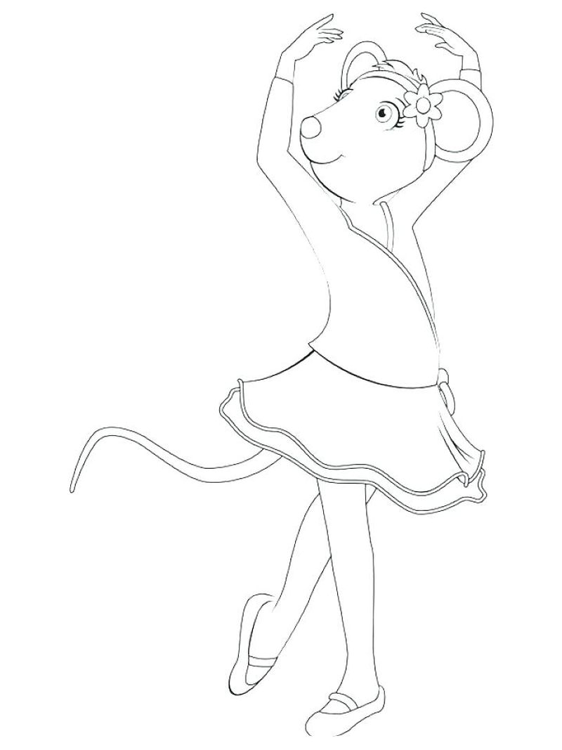 Ballerina Coloring Pages Letter B