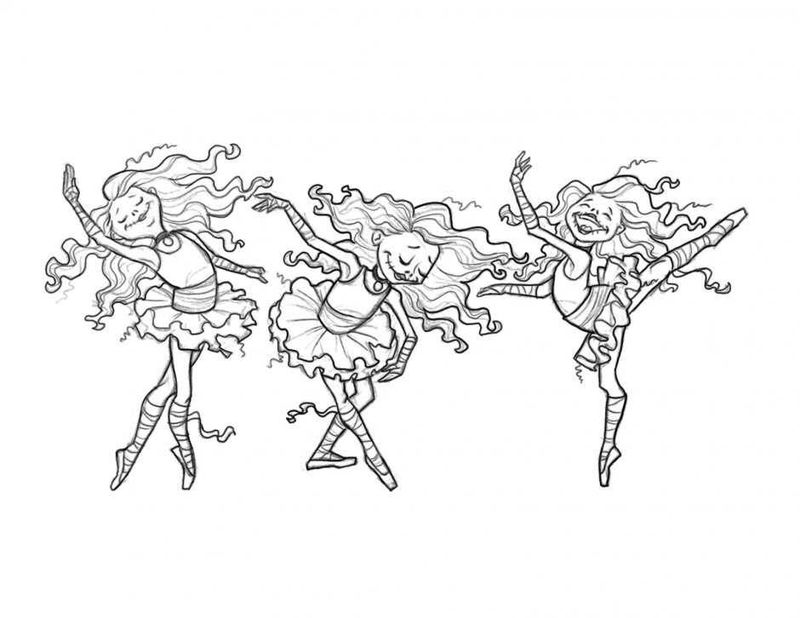 Ballerina Coloring Pages Show