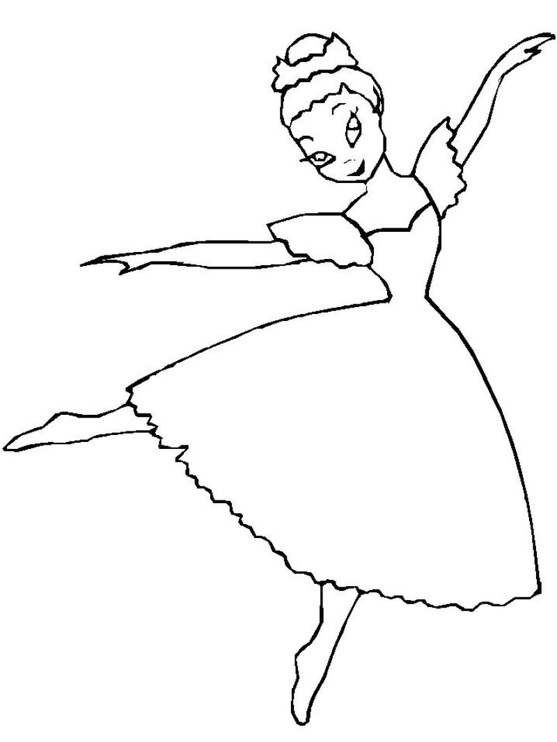 Ballerina Dance Coloring Pages