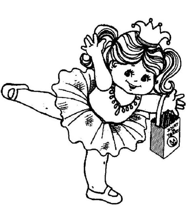 Ballerina Shoes Coloring Pages