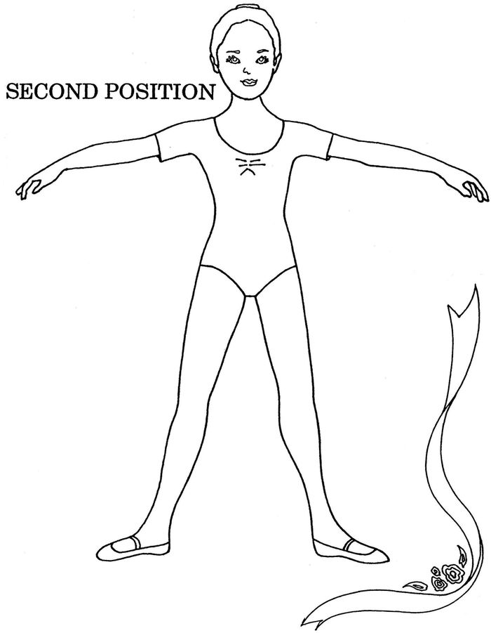 Ballet Positions Coloring Pages