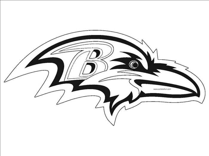 Baltimore Ravens Coloring Page