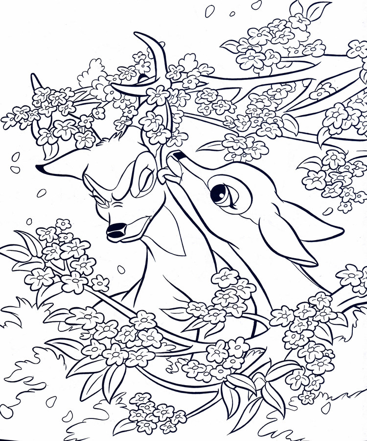 Bambi And Faline Coloring Pages