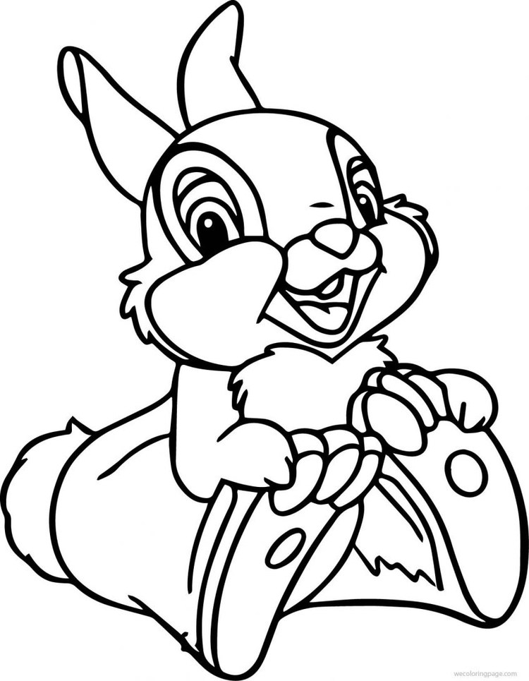 Bambi Coloring Pages Thumper