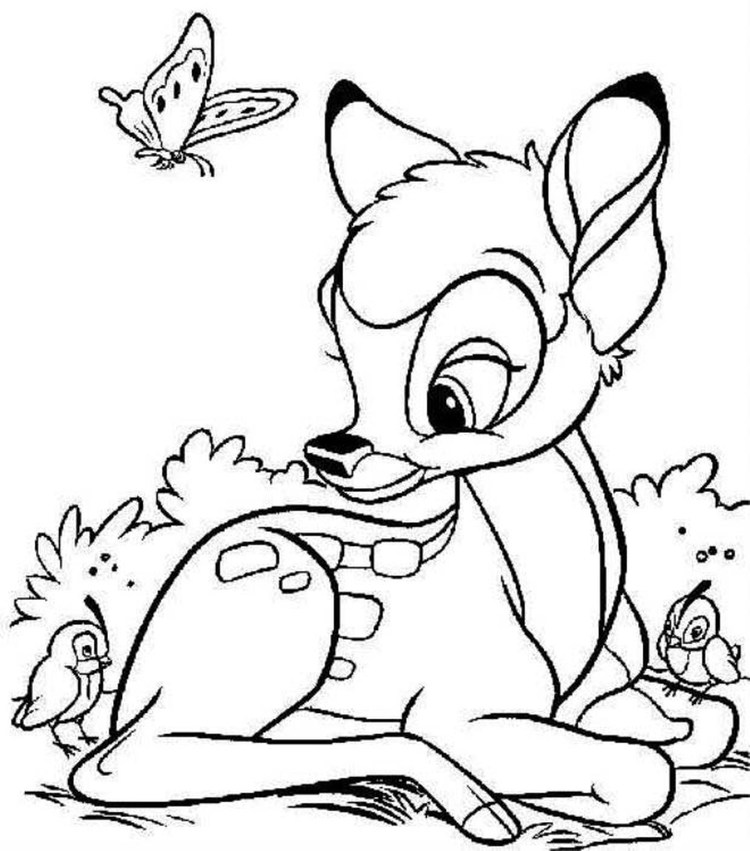 Bambi Coloring Pages