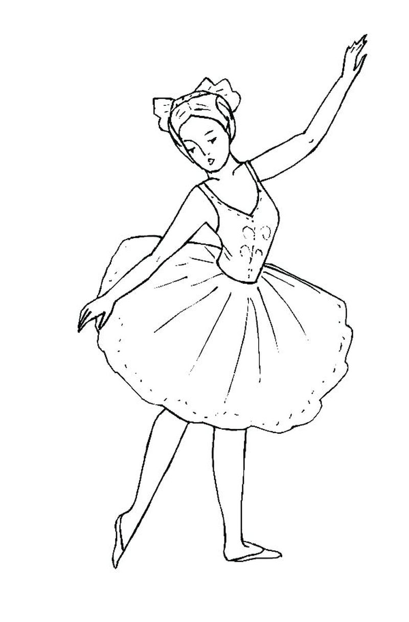 Cute Ballerina Coloring Pages PDF Ideas - Coloringfolder.com