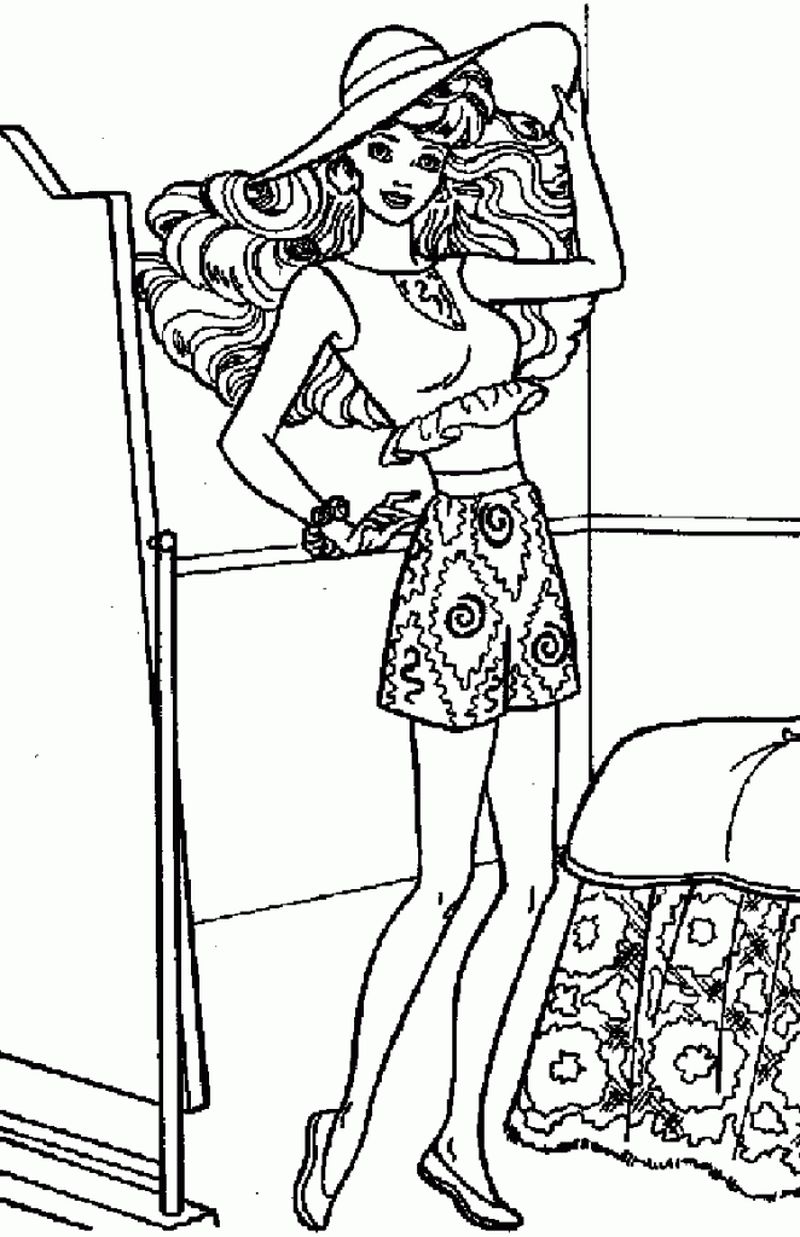 Barbie Coloring Pages For Girls